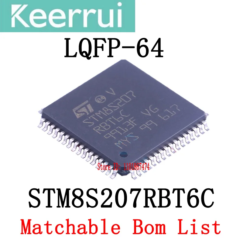 

1~1000pcs/LOT brand new original STM8S207RBT6C LQFP-64 STM8S207 RBT6C STM8S QFP64 STM MCU IC chip (can match BOM list table)