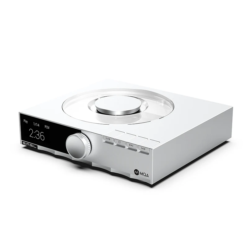 SMSL PL200T CD player MQA-CD Transport Clock Input output P.A.S.S. system optical coaxial AES I2S output