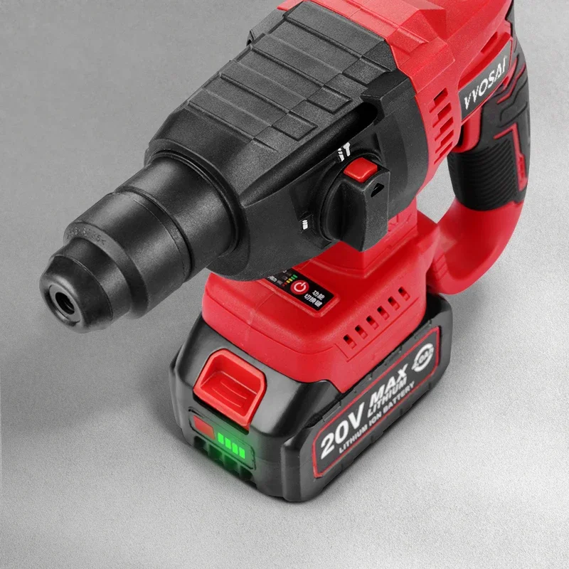 VVOSAI MT-Series 20V Brushless Electric Hammer 4500 IPM Electric Tool Rotary Hammers Punching Machine Perforator Power Tooling 4