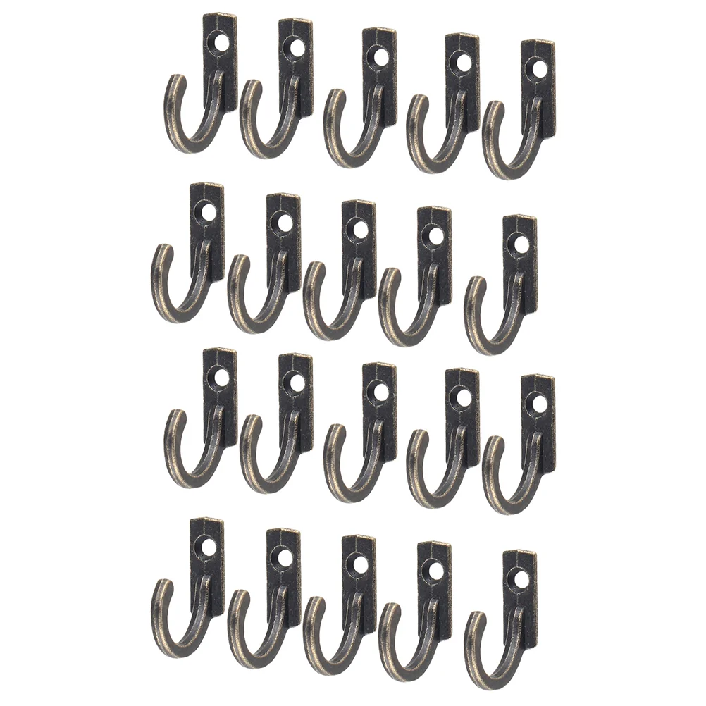 

20Pcs Wall Mounted Hooks Vintage Coat Hook Heavy Duty Clothes Hanger For Hanging Coat Hat Key Towel ( Copper )
