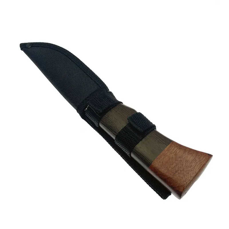 Aço fixo Blade Tactical Knife, Wenge madeira