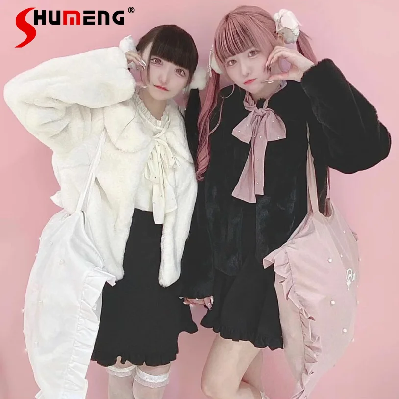 winter knitted fake collar scarf men neck scarf collar wrap scarf ribbed warm false collar neck sleeve scarf cycling elastic Lolita Sweet Woman Furry Short Coat 2024 Spring New Cute Fake Two-Piece Long Sleeve Midi Dress and Buggy Bag Combination Suit