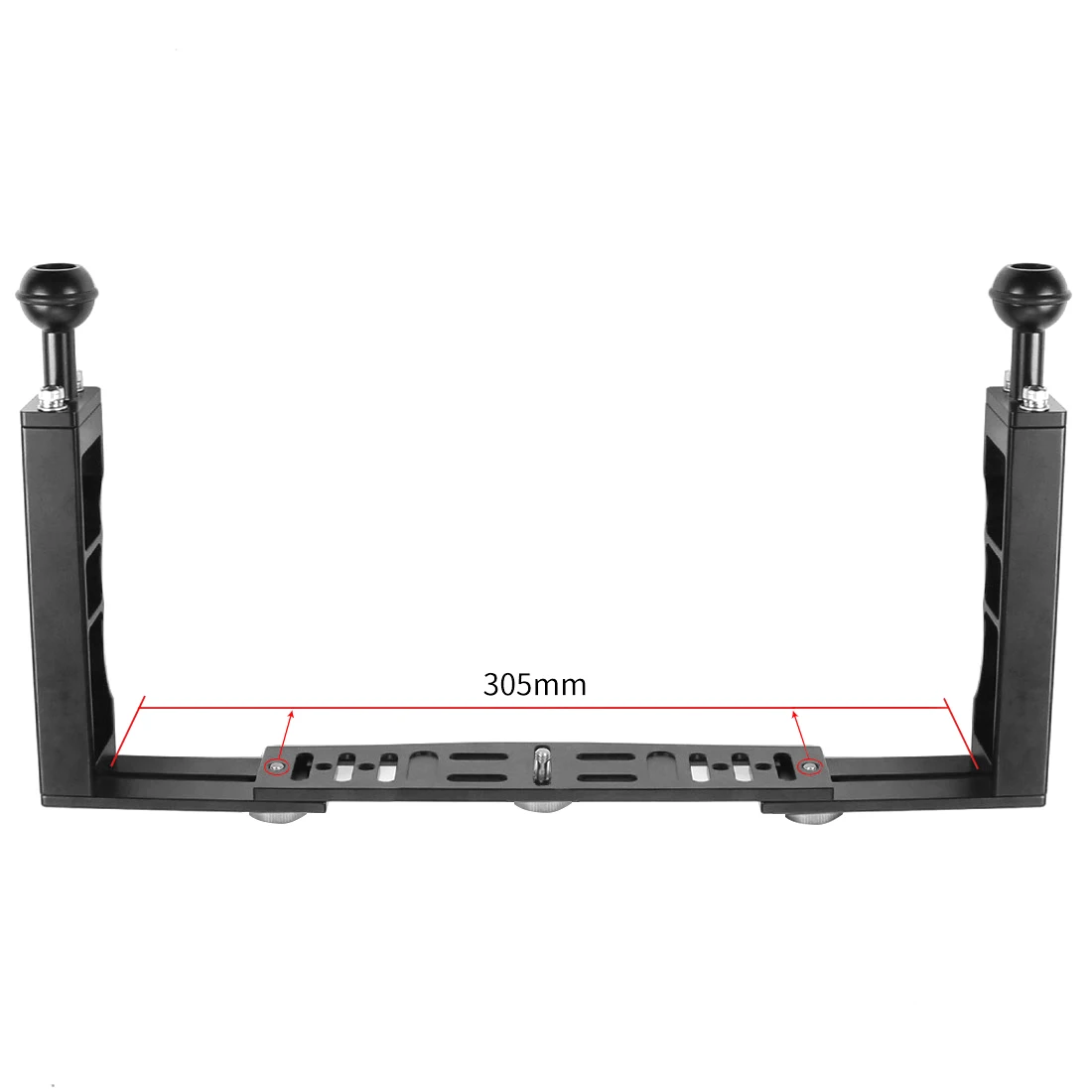 Aluminum Underwater Diving Tray Kit Light Extension Arm Bracket System with Handle Grip Stabilizer Rig Sport SLR Camera