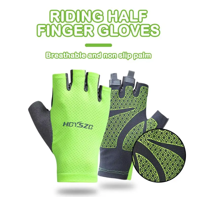 Gym Fitness Half Finger Gloves Female Breathable Anti-Slip Half Finger Glove Summer Fishing Cycling Fingerless Gloves Women 6