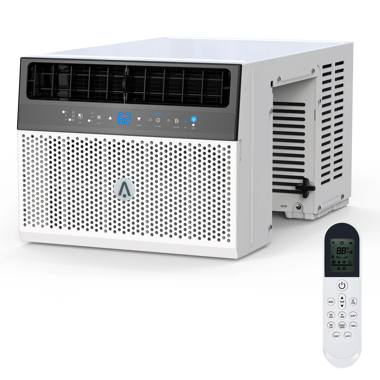 6000 BTU Window Air Conditioner With Washable Filter, Remote Control, Quiet Operation,Fan,Cools Up to 269 Square Feet, 115V/60Hz