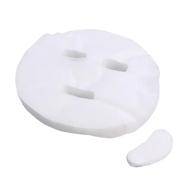 100pc Breathable Cotton Face Mask Sheet Paper DIY SoftNon-toxic Disposable FaceMask Pure Facemask Sheet Beauty Tools сумка шопер с карманом toxic 40 х 35 см