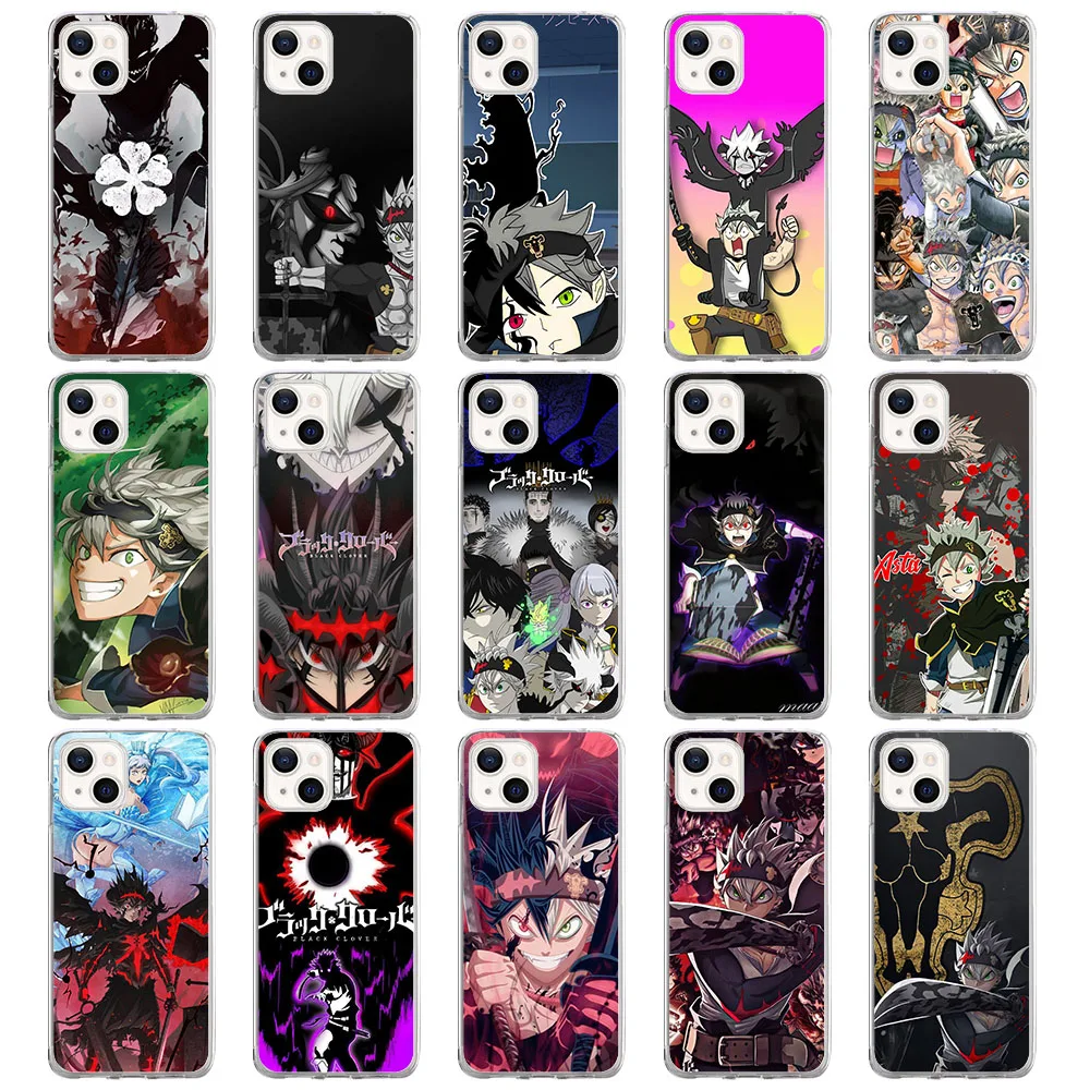 Custodia Morbida Per Tecno Spark Pop Go 5 5P 6 7 7T 7P 8 8C 8P Air Go Lte Pro Al-7 Black Clover Asta Anime