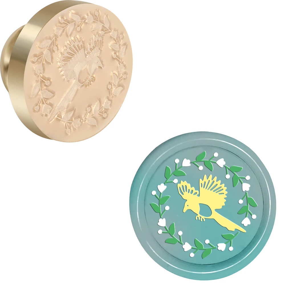 

Bird Wax Seal Stamp DIY Craft Supplies Scrapbooking Christmas Wedding Invitation for Decoration Wine Bags, Notebooks, Gifts