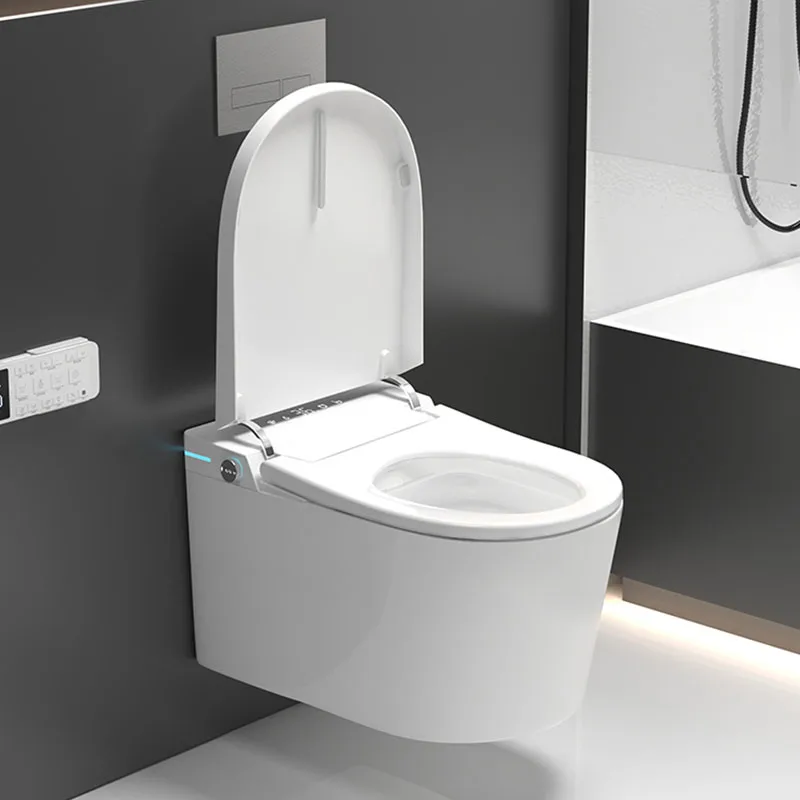 Bathroom Concealed Cistern Back to Wall Smart Wc Intelligent Wall Hung Toilet Set With Remote Control
