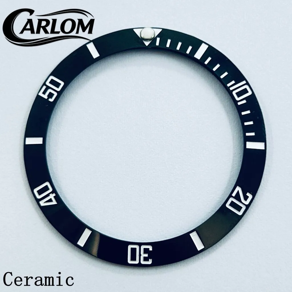 Black Blue Green Gray Ceramic Aluminium Sloping Bezel Insert