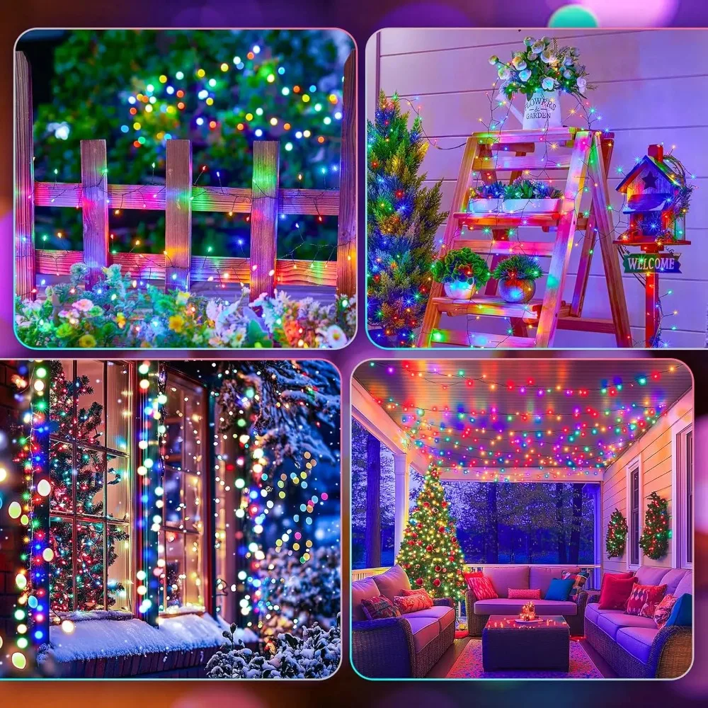 Outdoor Firecracker Fairy LED String Lights with Copper Wire for Wedding and Christmas Decor