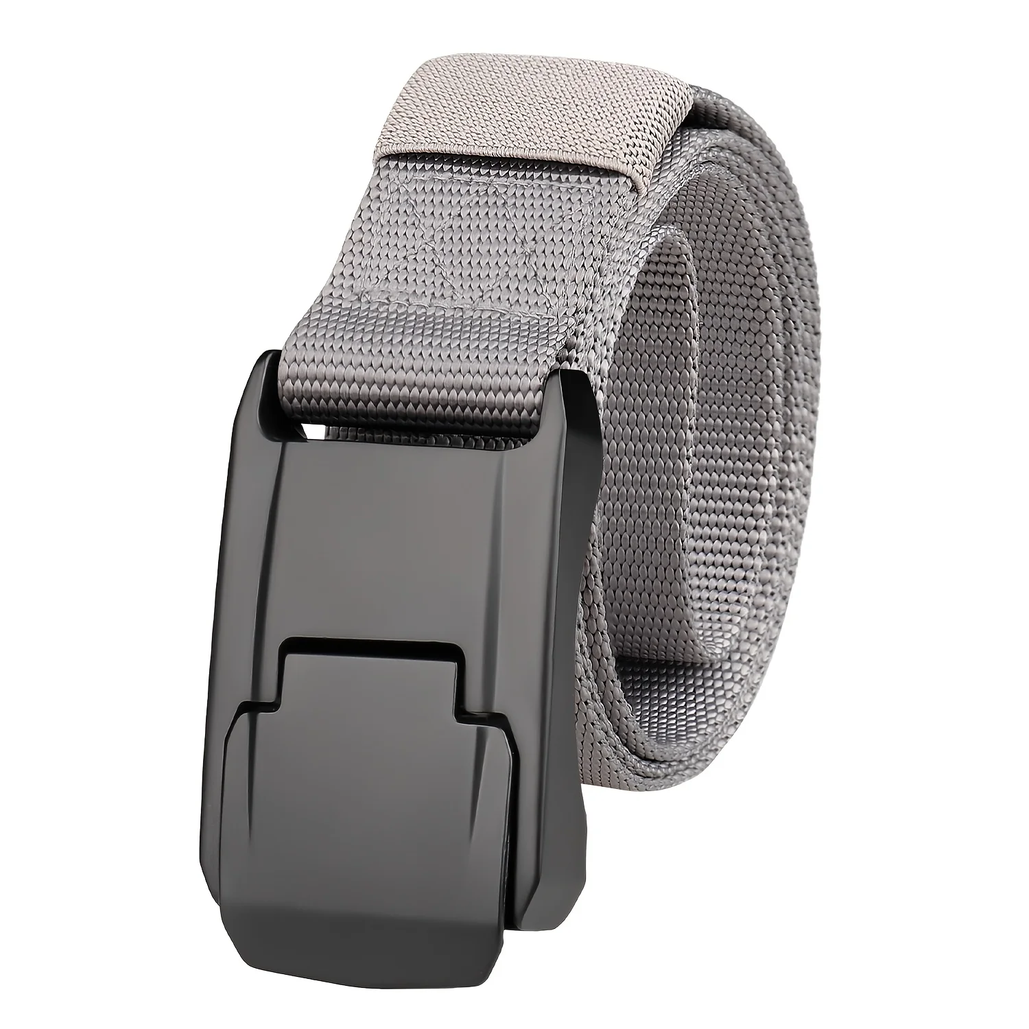 1pcs New men's tactical sports belt, alloy casual canvas belt, quick detachable outdoor belt, outdoor training hiking waist belt