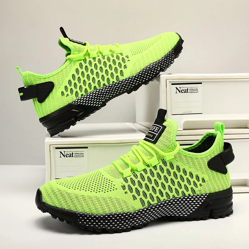 

Men's and women's casual shoes, slip resistant, lightweight, breathable marathon running shoes