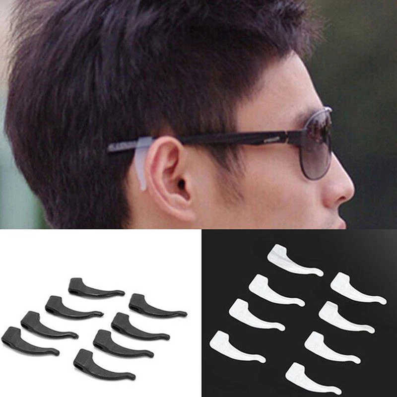 

5 Pairs Anti Slip Ear Hook Eyeglass Eyewear Accessories Eye Glasses Silicone Grip Temple Tip Holder Spectacle Eyeglasses Grip