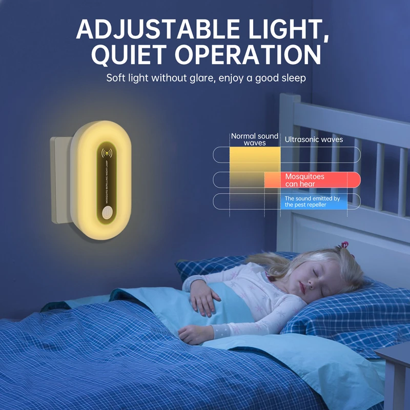 Xiaomi Electric mosquito killer lamp ultrasonic Repel mosquitoes rat insects household electronic mosquito killer EU/US/UK Plug mosquito killer lamp