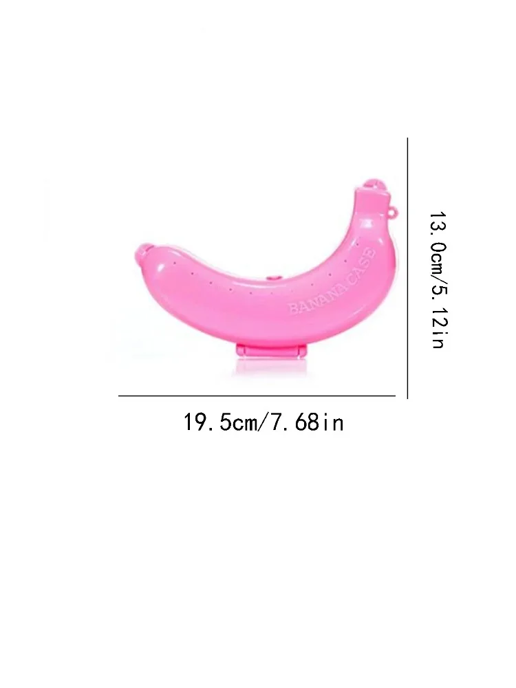 Travel Outdoor Portable Banana Box Fruit Storage Box Plastic Banana Shape Protective Case Three colors