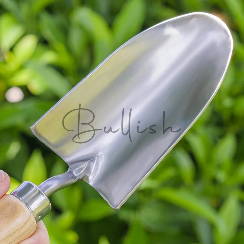 Gardening small shovel stainless steel household potted flower planting tool outdoor digging soil