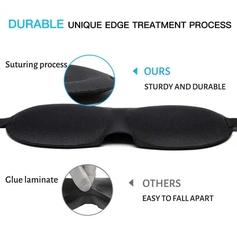 3D Sleep Mask Blindfold Soft Memory Foam Eye Mask