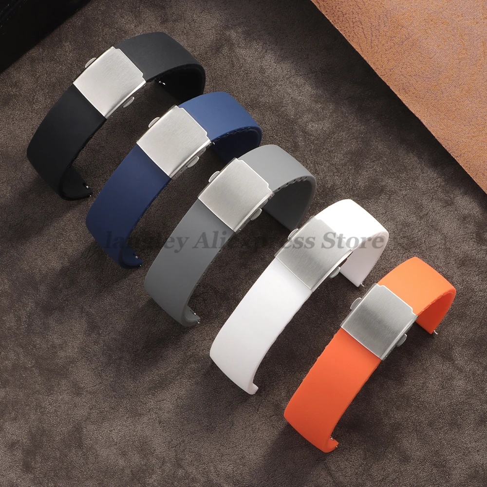 Waterproof Silicone Sport Watch Band Strap - Quick Release Rubber Wristband
