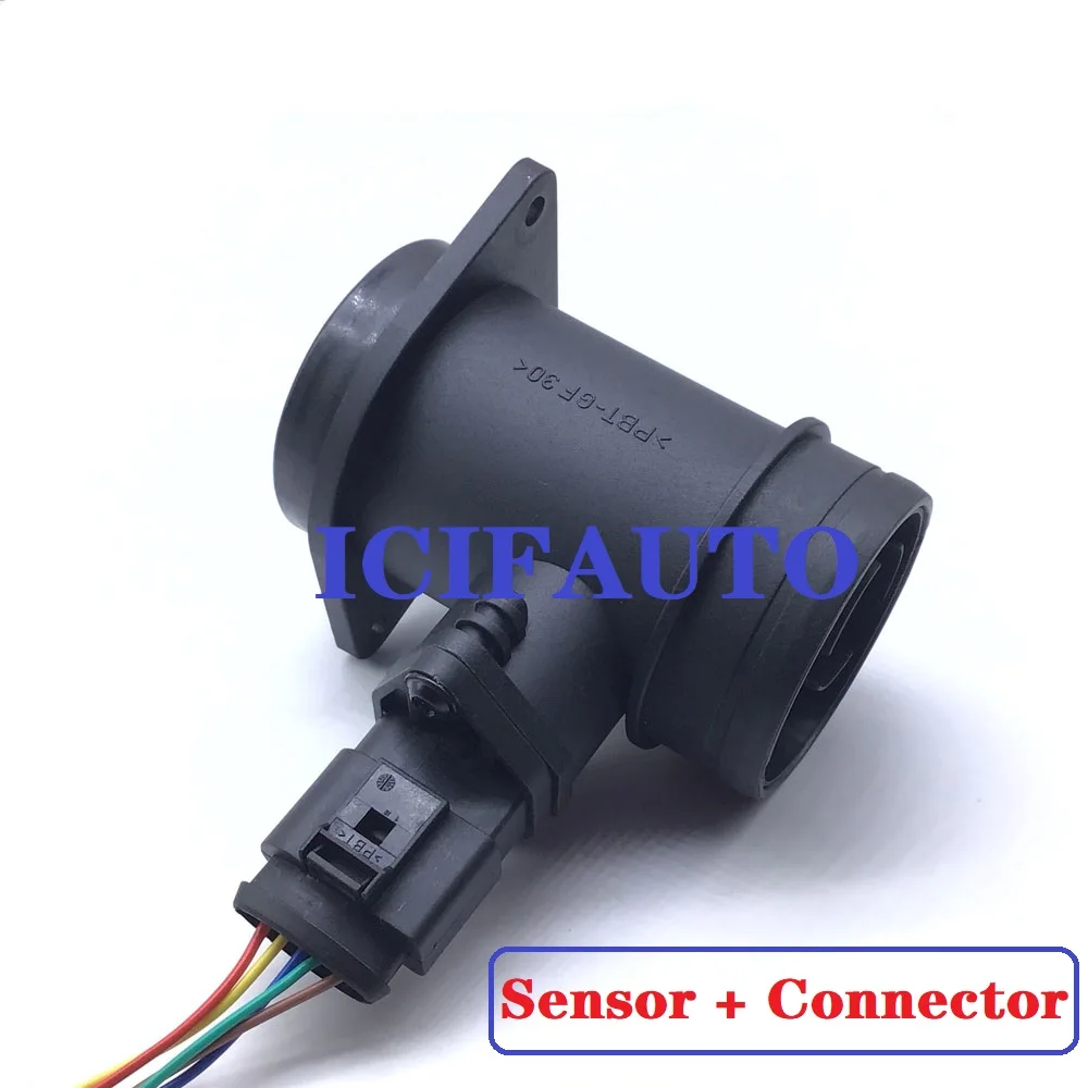 0281002463 Misuratore Di Portata Massica Maf Sensor O Connettore Pigtail Per Vw Volkswagen Transport Iv Lt Passat 1.9 / 2.5 Tdi 038906461