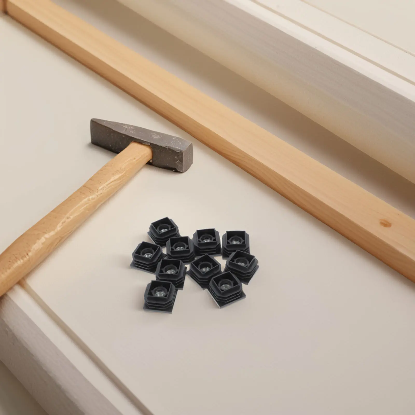 10Pcs 플라스틱 홀 플러그 금속 튜브 가구 바닥 보호대 용 블랙 엔드 캡 의자..