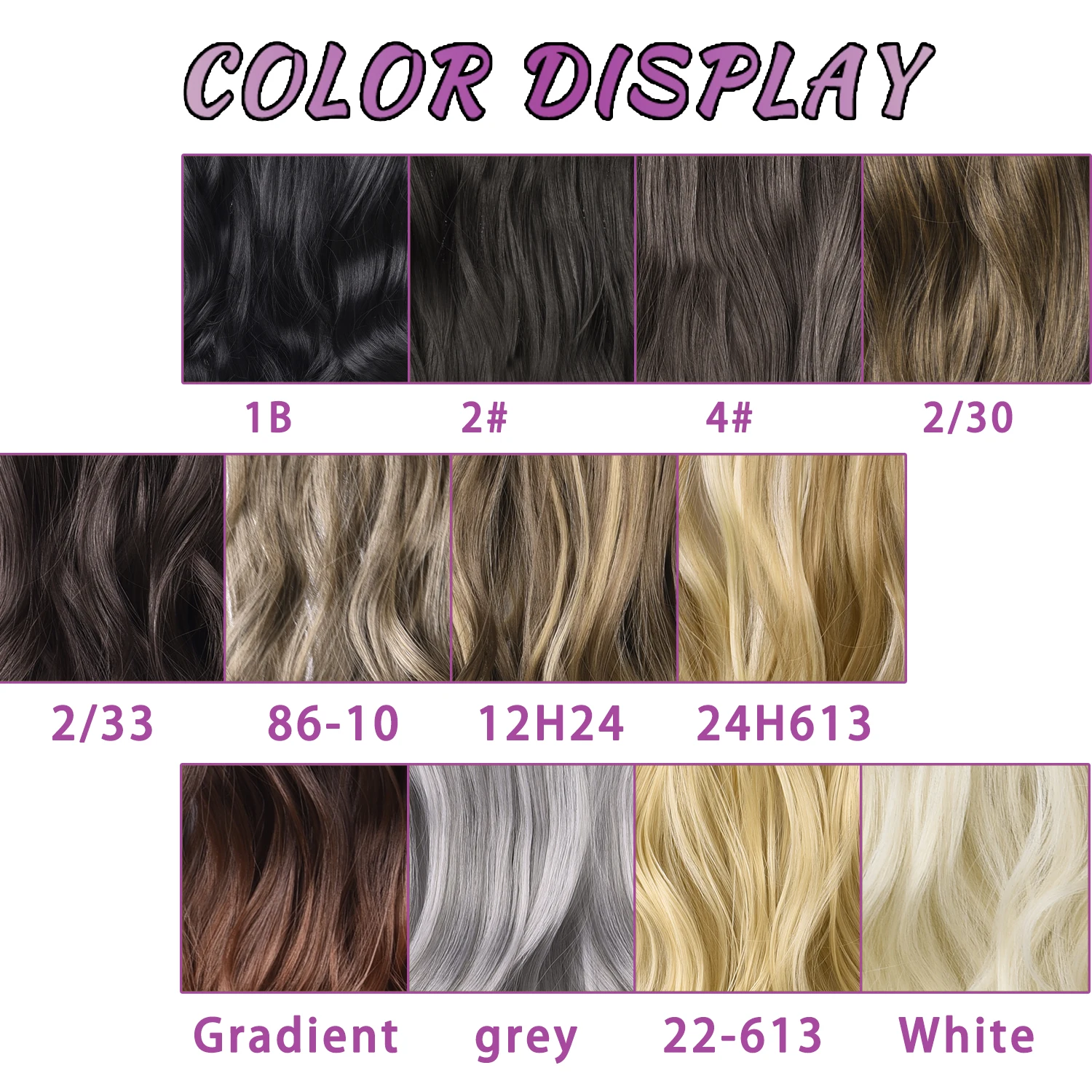 Dindong 16 Inch Synthetic Invisible Wire Hair Extensions Wavy 3 Pieces Fish  Line Clips In Hair Extensions Natural Hair Clips - Synthetic Clip-in One  Piece(for White) - AliExpress