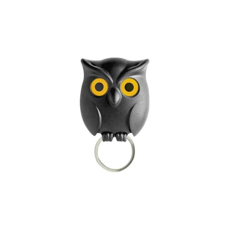 Description Picture 3 of itemCreative Owl Night Wall Magnetic Key Holder Magnets Hold Keychain Key Hanger Hook Hanging Key Will Open Eyes Home Decoration