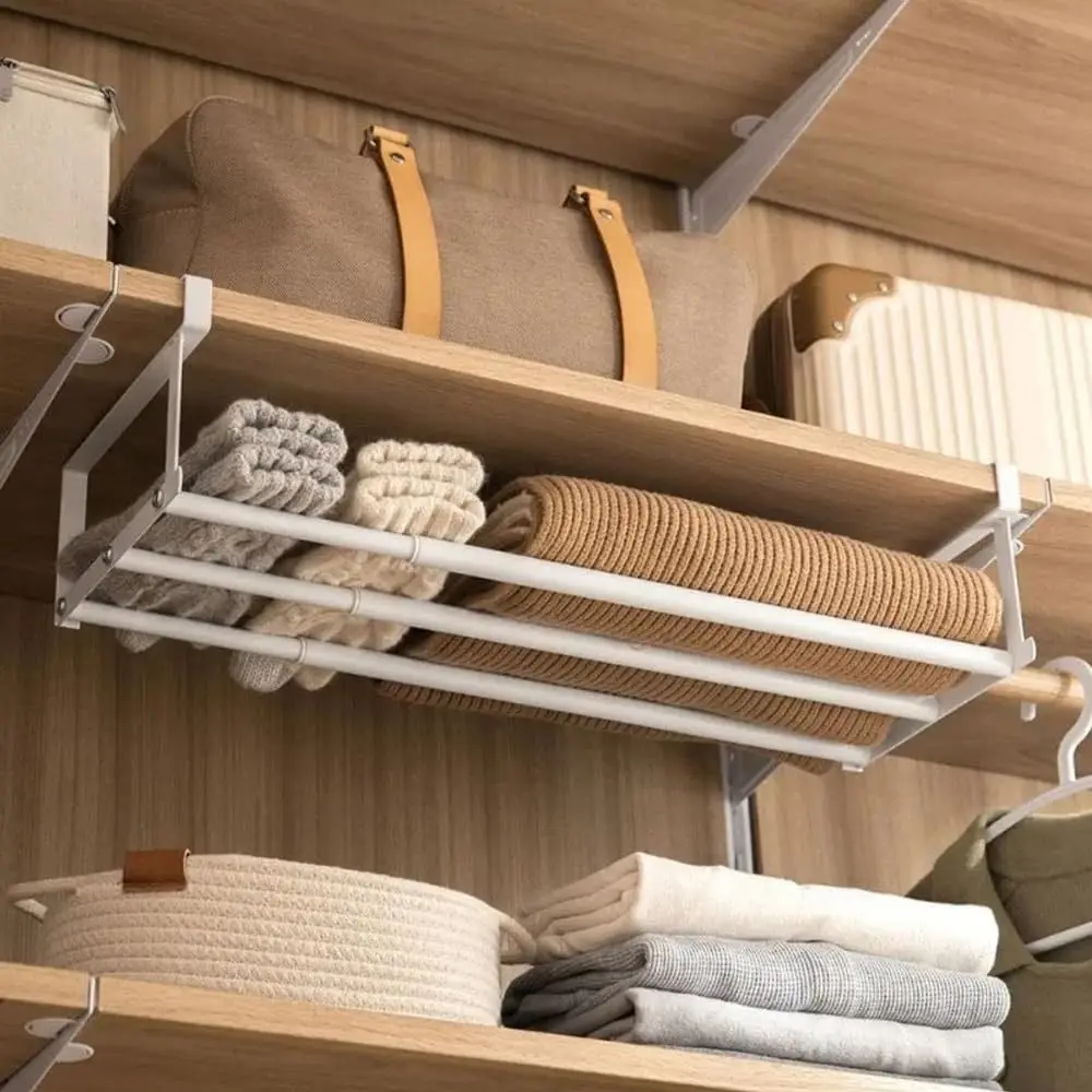 Simple Partition Shoe Tray storage Household Retractable Under Hanging Layered Space-Saving Multi-Purpose Cabinet Class Shelves 2