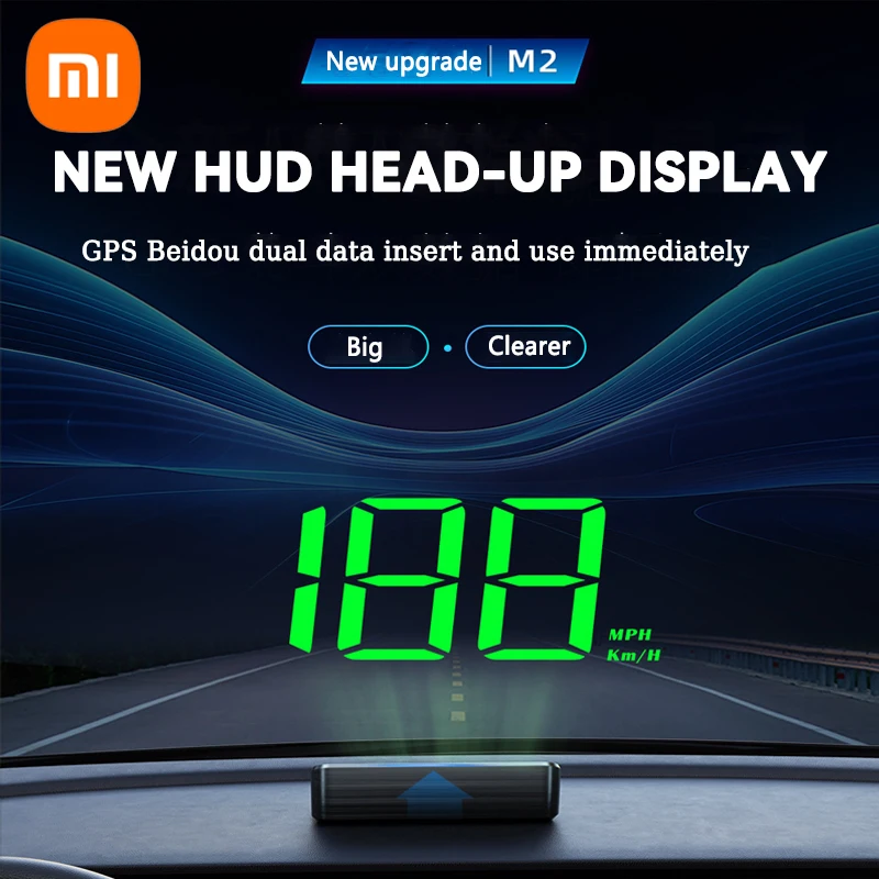 Xiaomi Car Head Up Display Digital Speed Meter GPS Compass Windshield Projector Multifunctional Accessories