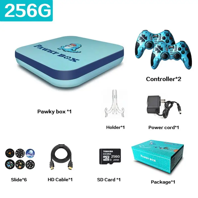 Video Game Console 4K Wifi Handheld Game Player With 50000+ Classic Free Game Retro Game Controller Support TV Output Kid Gift 