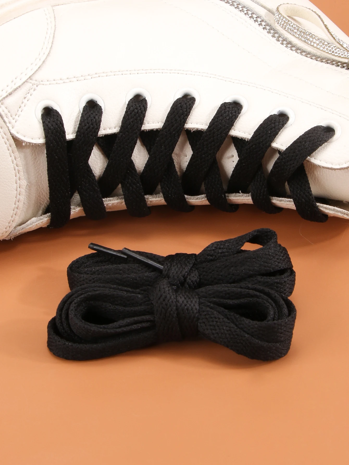 Shoe Laces Shoe Accessories 1 Polyester cotton shoelaces colored flat shoelaces sports and leisure men's and women's shoelaces
