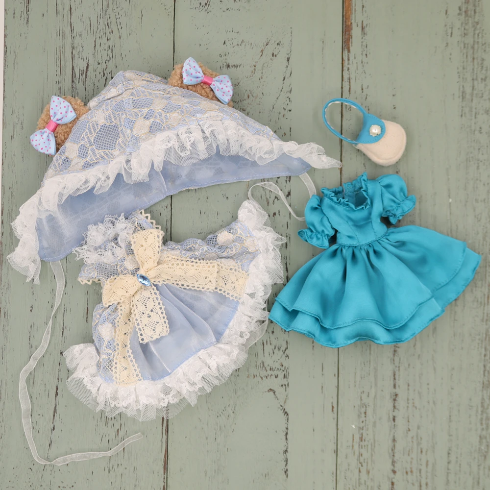 

Одежда для куклы ICY DBS Blyth, Платье Медведя горничной, простой цельный элегантный костюм 1/6 BJD Azone S OB24