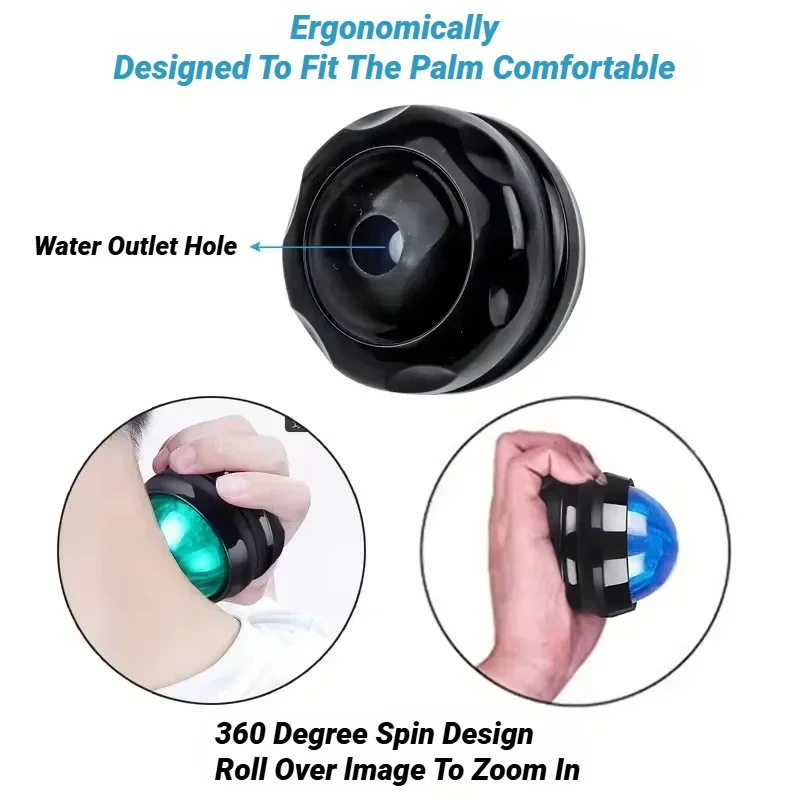 Manual Massage Roller Ball Waist Hip Relaxer Stress Release Muscle Relaxation Massager Body Pain Relief Therapy Foot Back 1Pcs massage ball