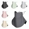 Solid Color Ice Silk Mask Summer Face Scarves UV Protection Neck Wrap Cover Face Shield Sun Proof Bib Personalized  Windproof 4
