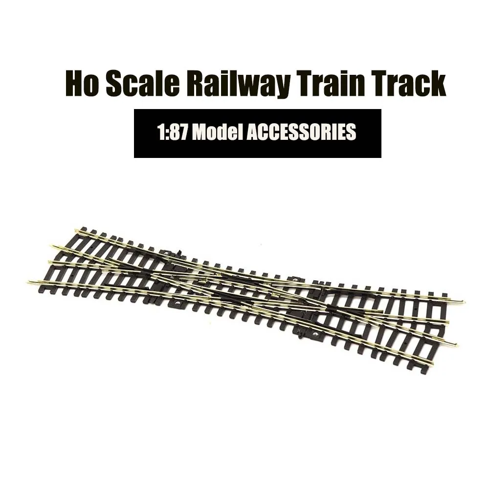 Ho 1:87 Modello Treno Ferroviario Doppia Pista Modello Dkw Binario Ferroviario Giocattolo Cossing Affluenza Costruzione Treno Accessori Per Diorama