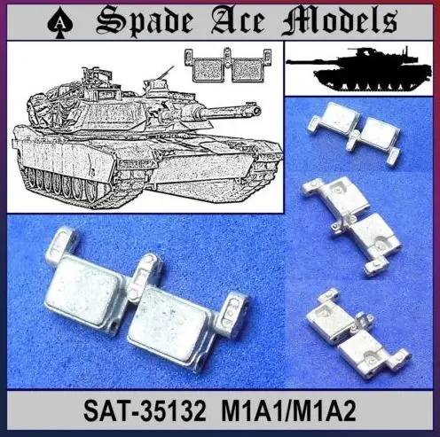 

Spade Ace Models SAT-35132 1/35 Scale Metal Tracks For US M1 Abrams MENG TS-026