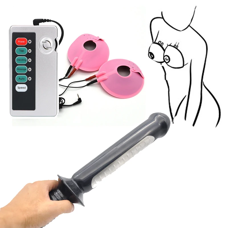 BDSM Electric Shock Vaginal Pen Vibrators Egg Electro Nipple Clamps Breast Clitoris Stimulator Massage Sex Toys For Couple Flirt