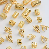 40pcs African Hair Braids mix Hair Braider Metal Hair Rings Beads Cuffs Tubes Charms Hollow Out Dread Decoration Accessories - Image 4