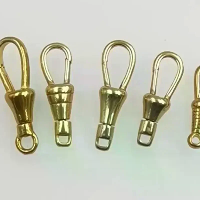 1pcs Brass Made Pattern Pocket Watch Swivel Clip Chain Spring Snap Hook 30mm 1.2 Inch Buckle Chain Pearl Gems DIY
