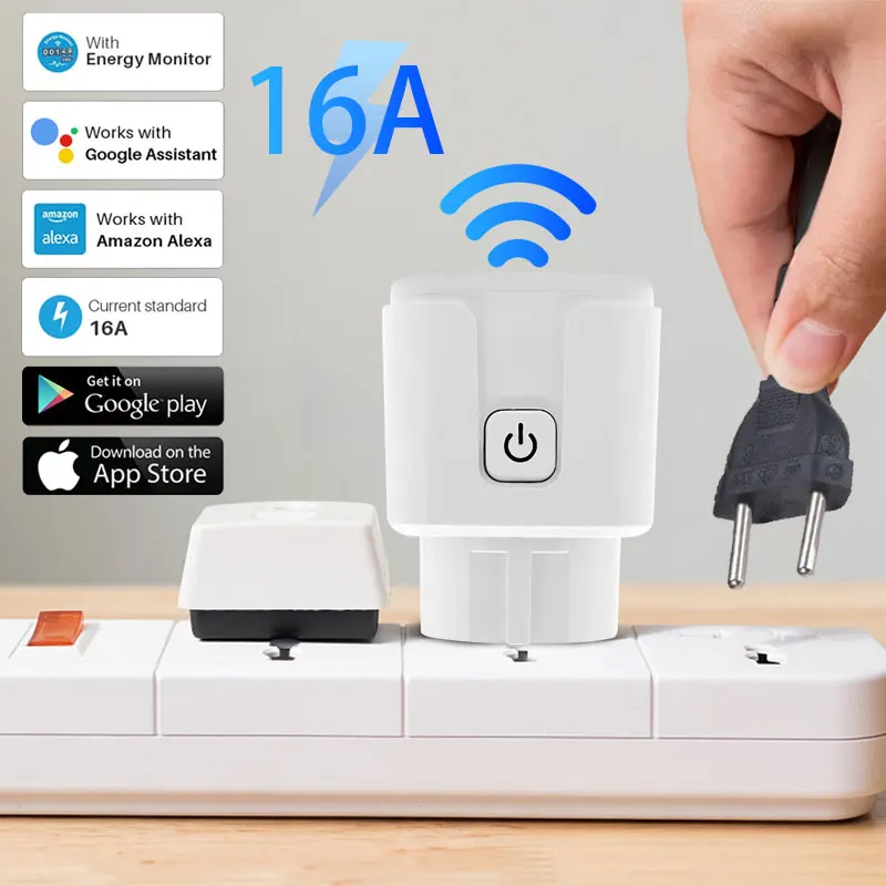 Aubess-Ʈ  EU 16A ˷  Ȩ ȣȯǴ Ʈ ÷, Smartlife  ٸ   Ÿ̸ ÷ WiFi 