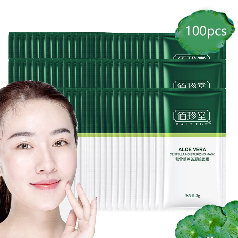 100pcs Centella Collagen Sleeping Facial Masks Moisturizing Anti aging
