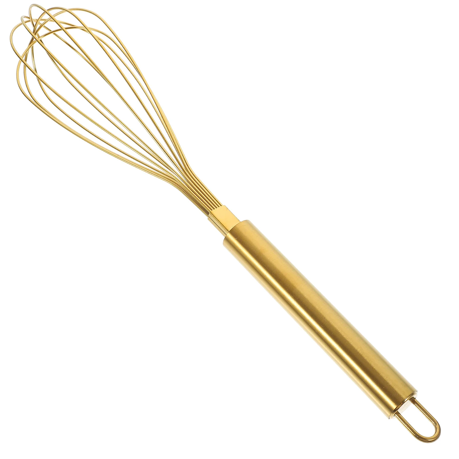 

Golden Egg Whisk Stainless Steel Beater Manual Wire Stirrer Blender Balloon Whisks Milk Frother Blending Stirring