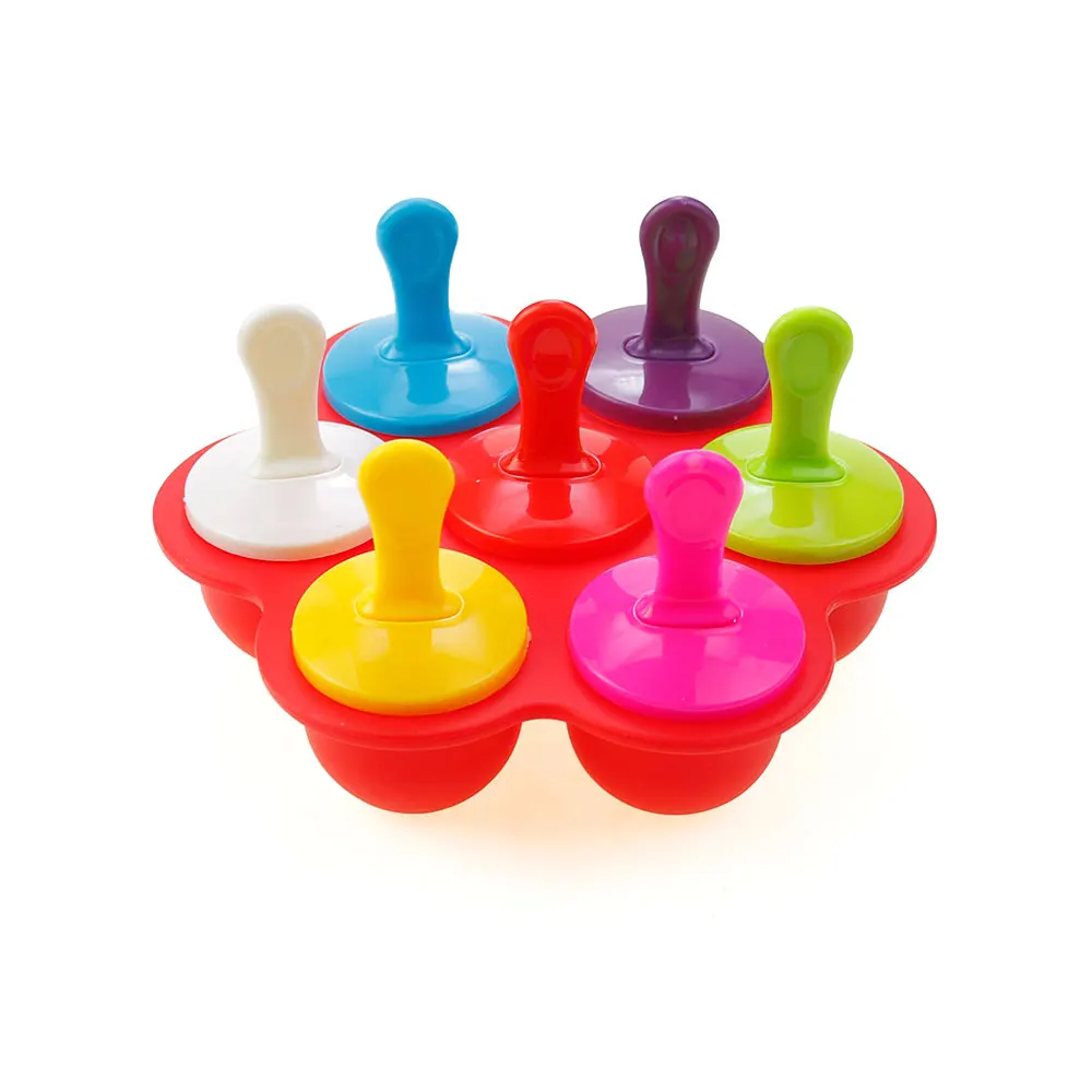 Silicone Ice Cream Pop Maker - Portable DIY Popsicle Mould for Baby Food & Fruit Shakes
