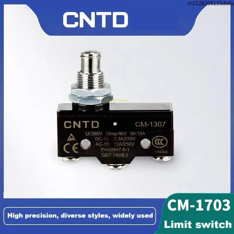 CNTD 전기 마이크로 스위치 CM-1307 수평 리미트 트래블 스위치 셀프 리셋팅 롱 핸들