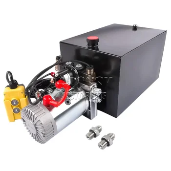 AP03 20 Quart Hydraulic Power Unit 12V DC Double Acting Hydraulic Dump Trailer Pump 1
