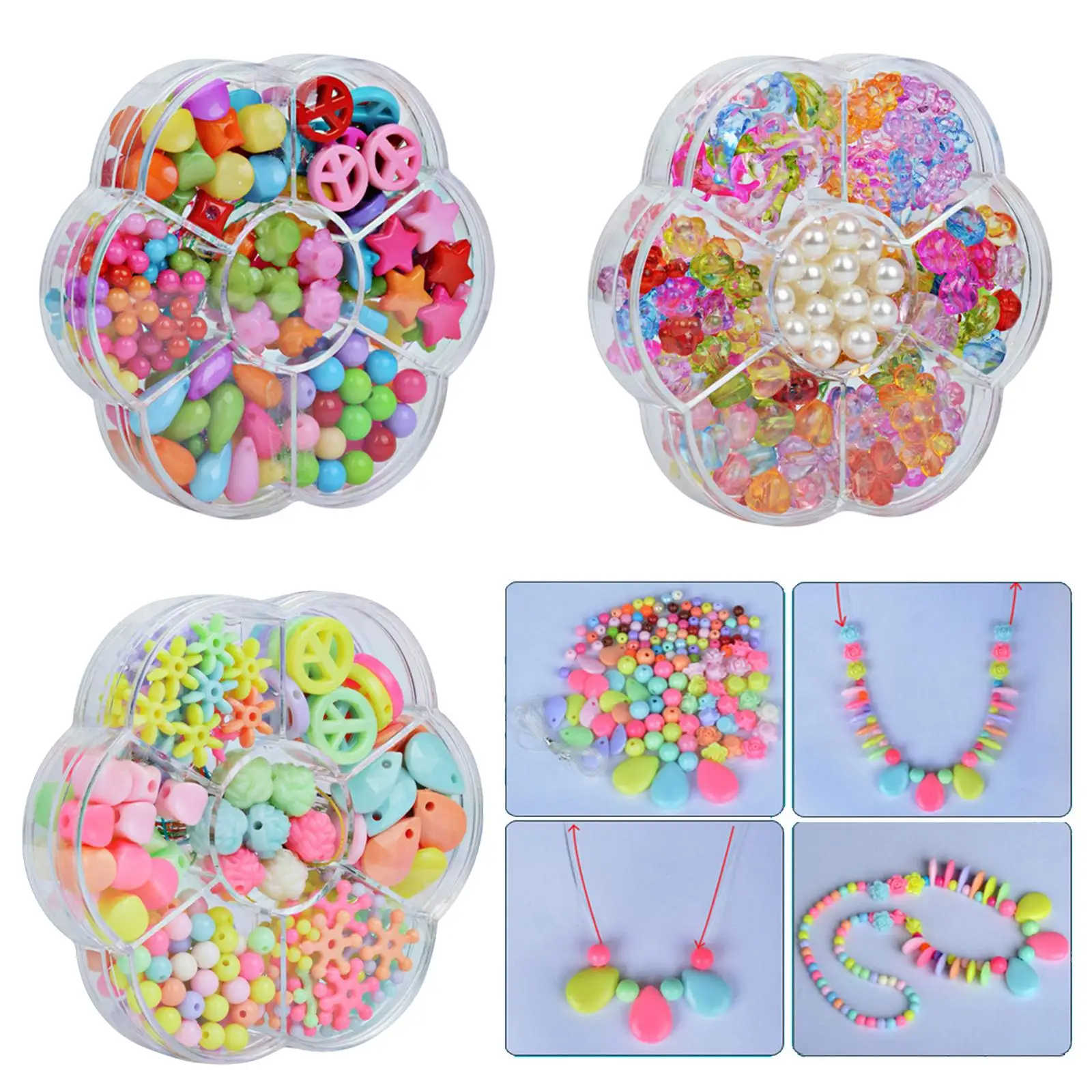 DIY Bead Set Jewelry Making Kit for Kids Girl Pearl Beads for Bracelets  Rings Necklaces Creativity Beading Kits Art Craft - AliExpress