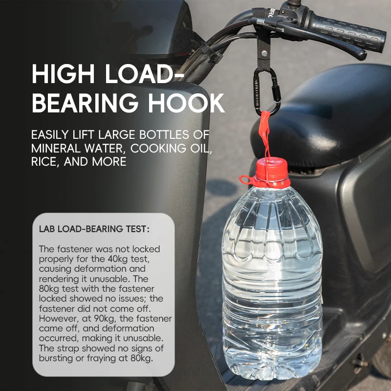 Motorcycle Handlebar Hook High Load Bearing For Bike Helmet Water Bottles Backpack