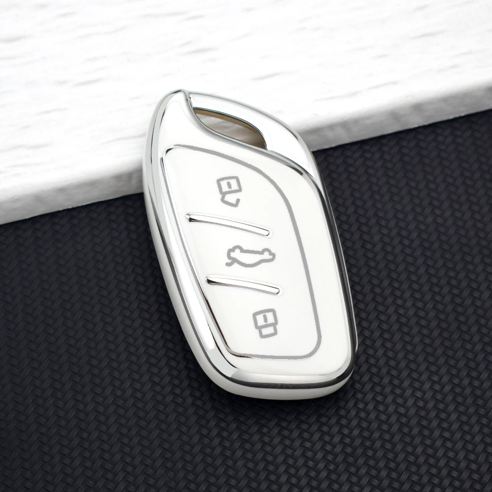 Premium Soft TPU Car Key Case Cover - Universal Car Accessories