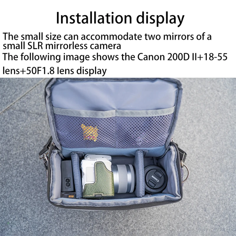 FOR EOS Outdoor Waterproof camera shoulder bag Multifunctional For Canon EOS R100 R50 R10 R8 R7 R6 RP 250D 200D M200 M50