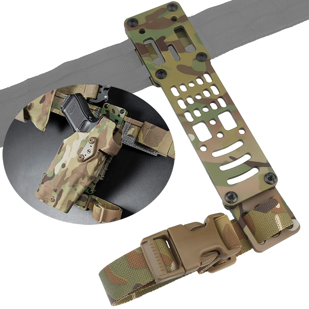 

Hunting Tactical Modular Holster Adapter Compatible QLS Platform Military Quick Draw Holster Drop Leg Band Airsoft Accessories